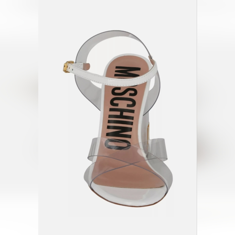 Moschino Women's Clear Heeled Sandals - Picture 3 of 5